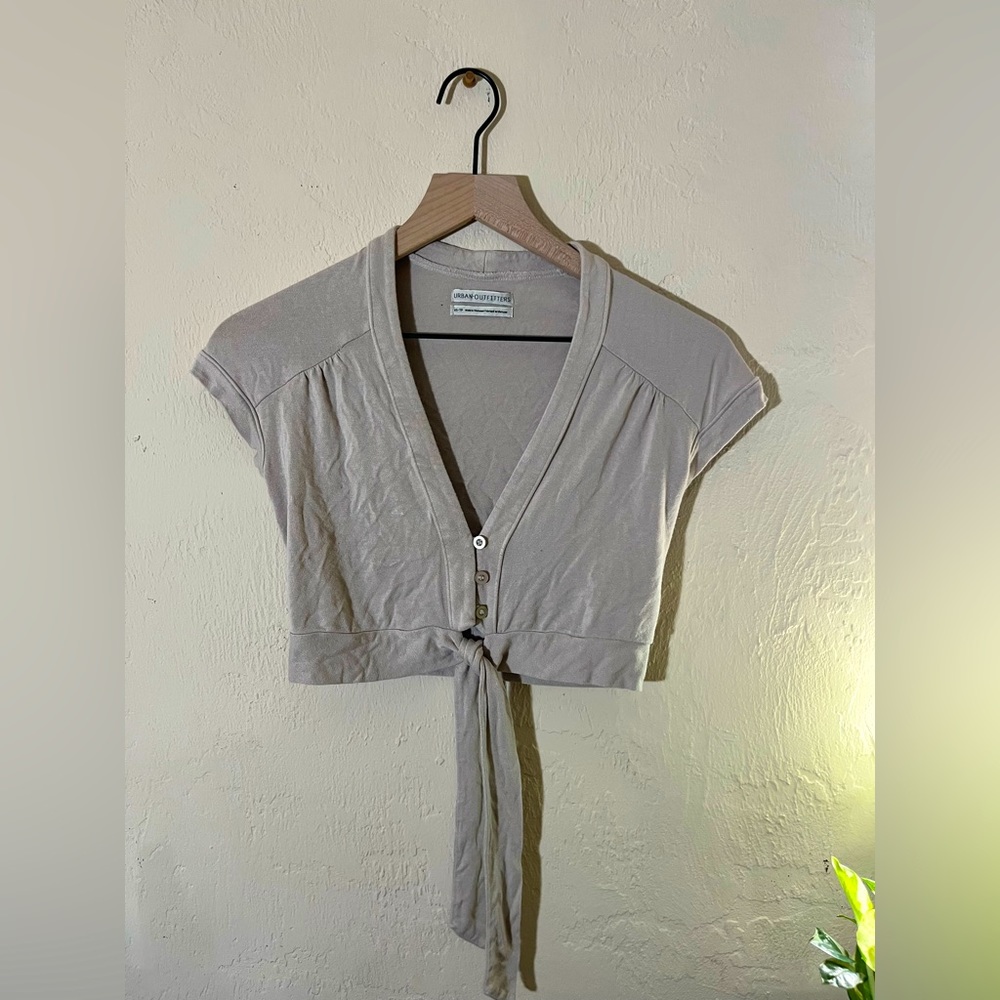 Urban Outfitters tie front crop top